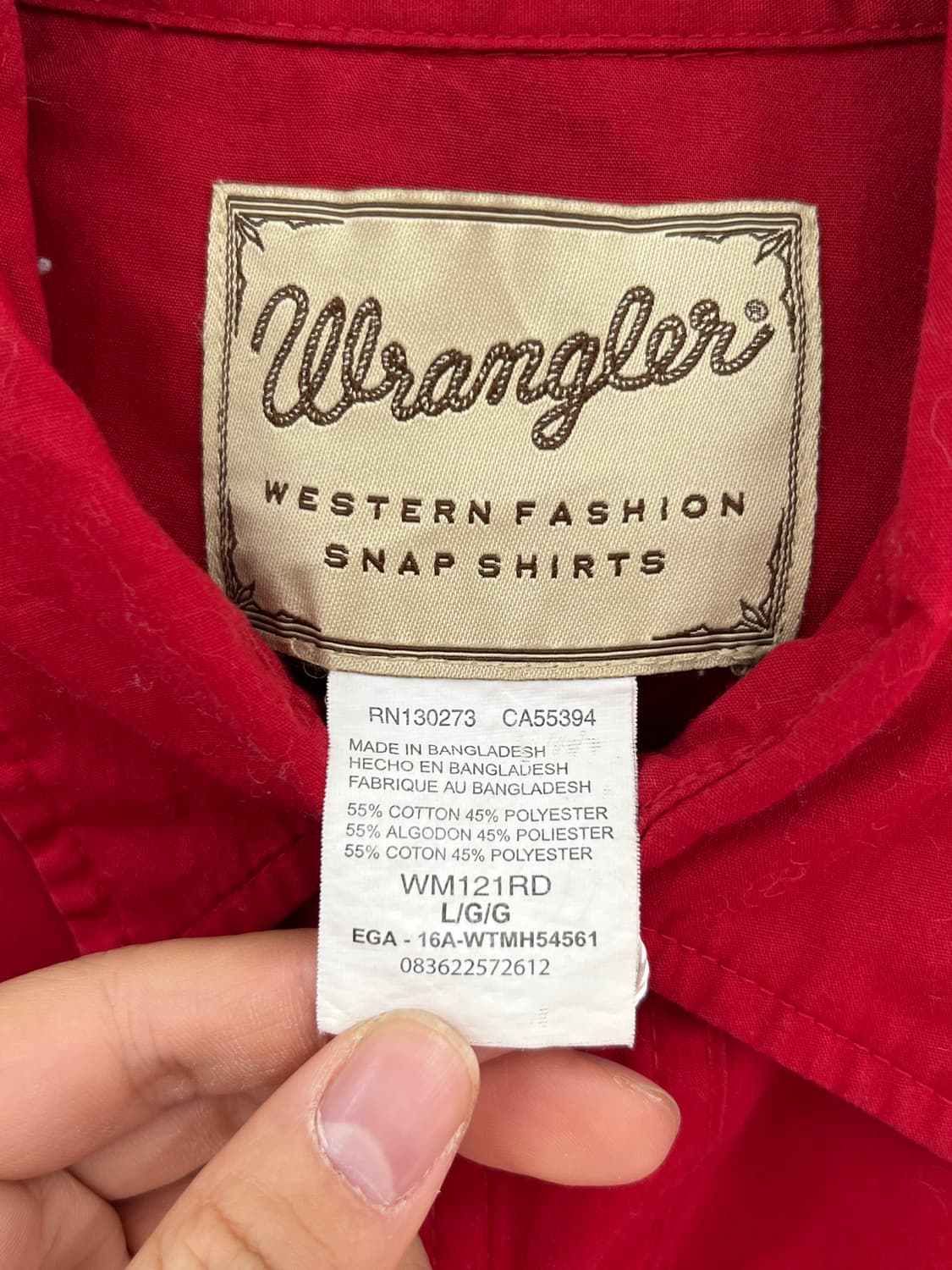 랭글러 웨스턴 반팔 셔츠  상품이미지8