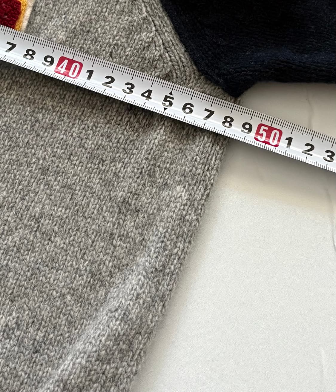 헤지스 엘보 패치 스타디움 니트 집업 상품이미지8