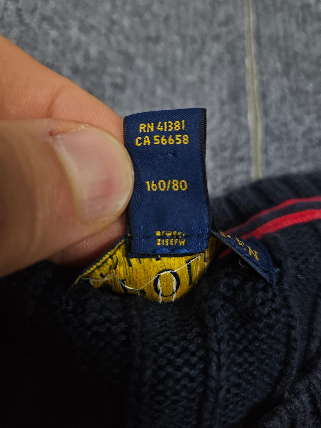 폴로 랄프로렌 케이블 니트 스웨터 급처 상품이미지4