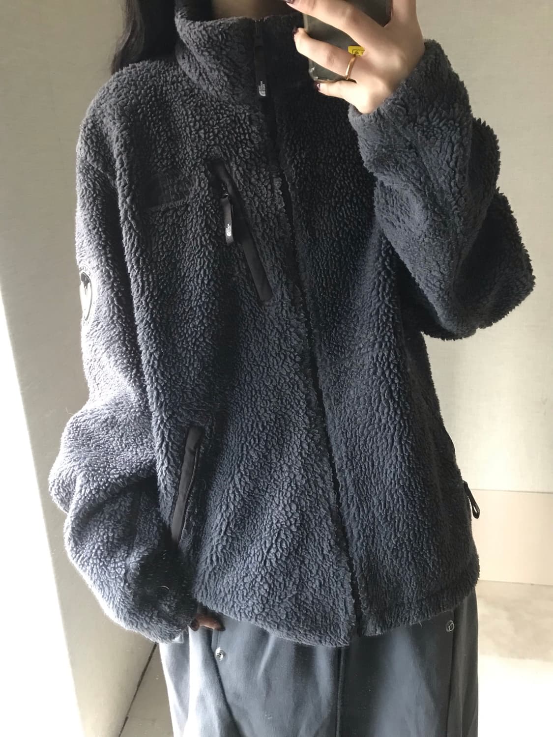 노페 그레이 후리스 상품이미지2