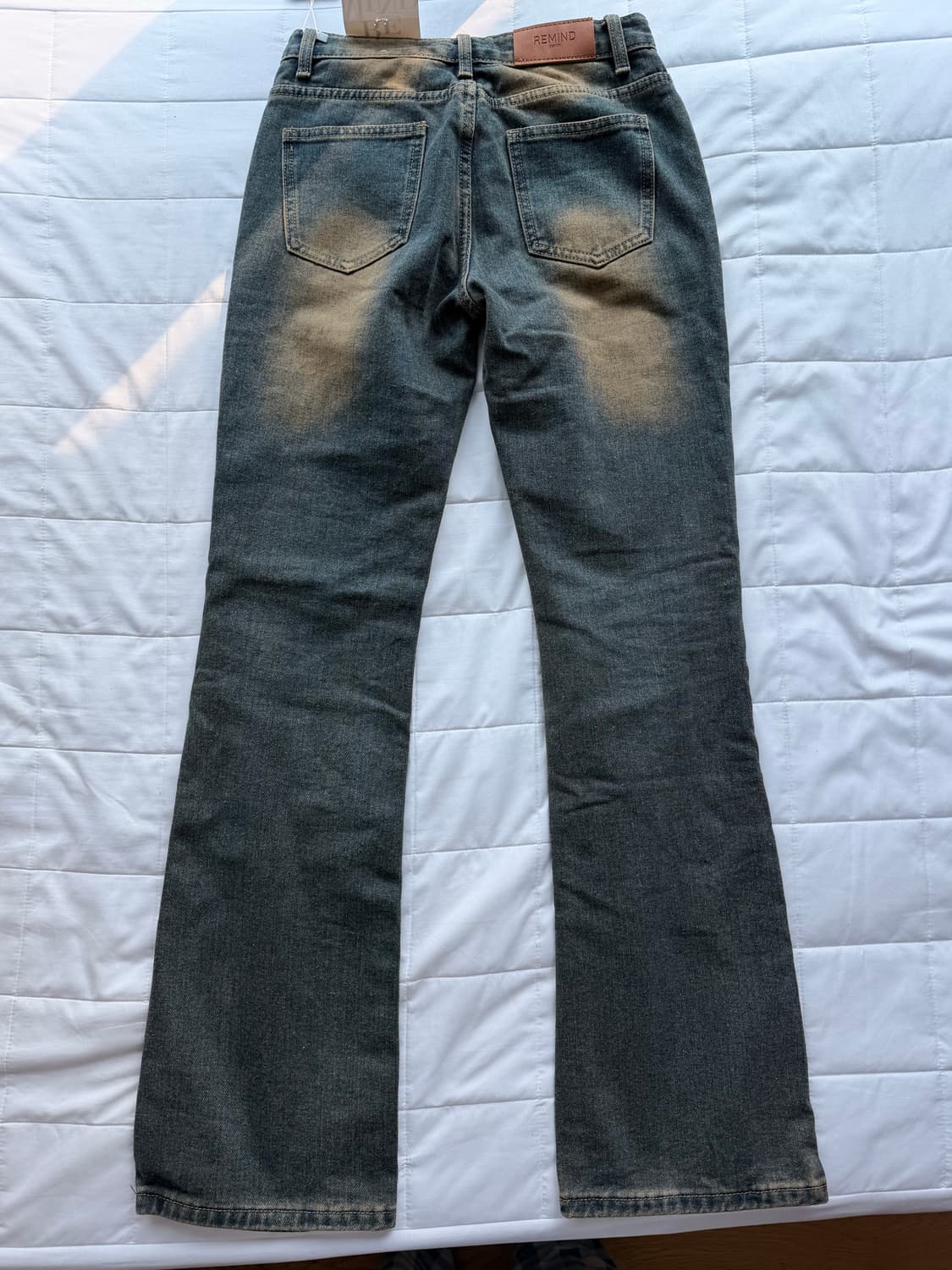 부츠컷 워싱 데님 청바지 상품이미지2