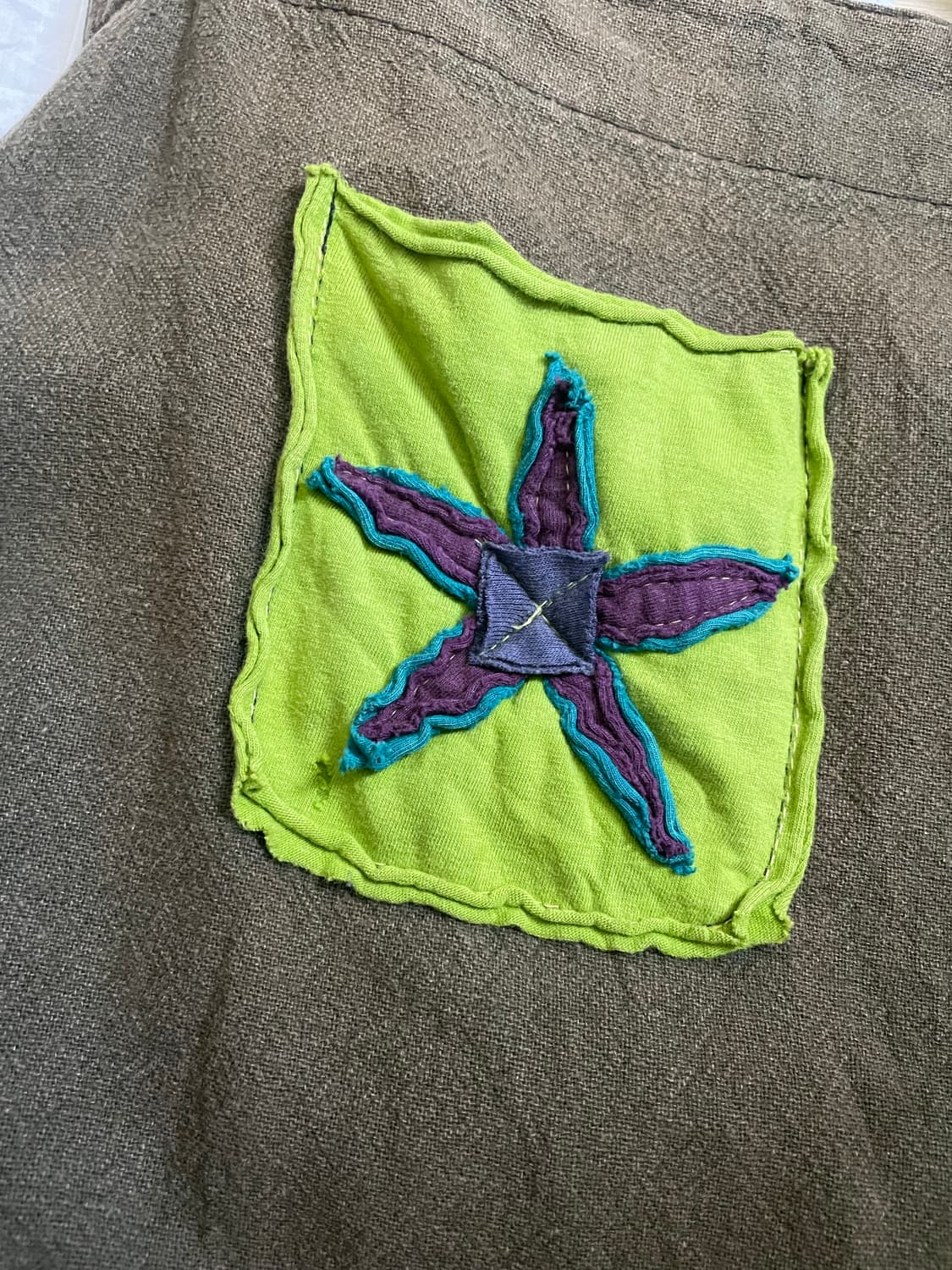 패치워크 오버롤 상품이미지3