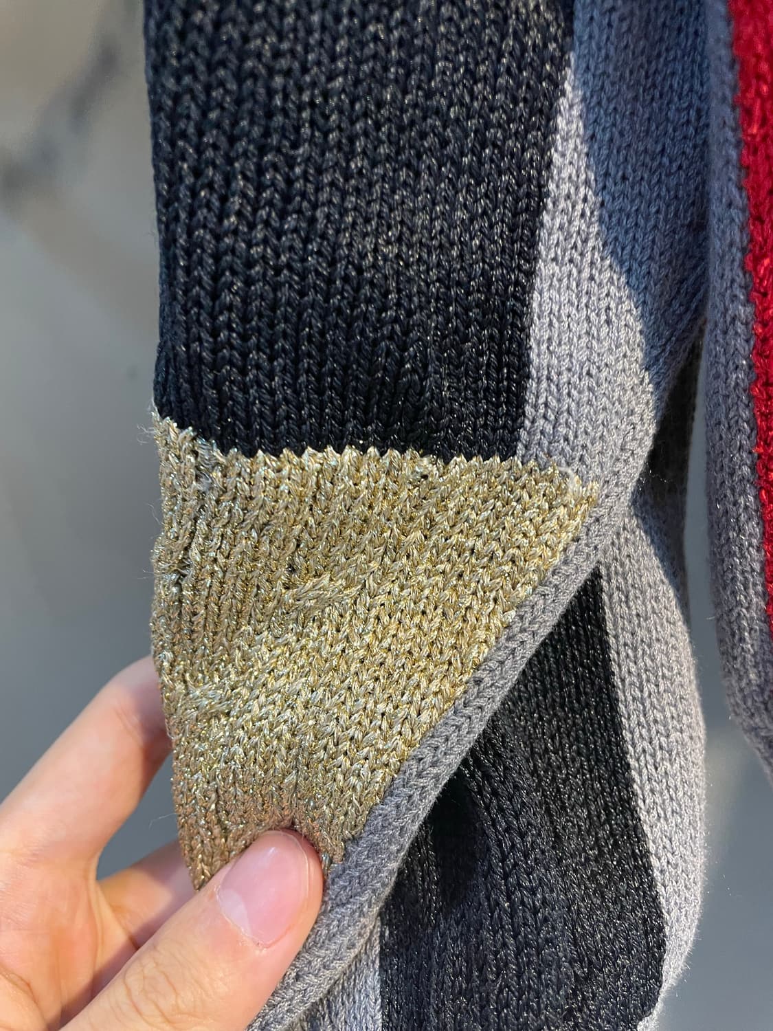 빈타지 컬러패턴 니트 상품이미지5