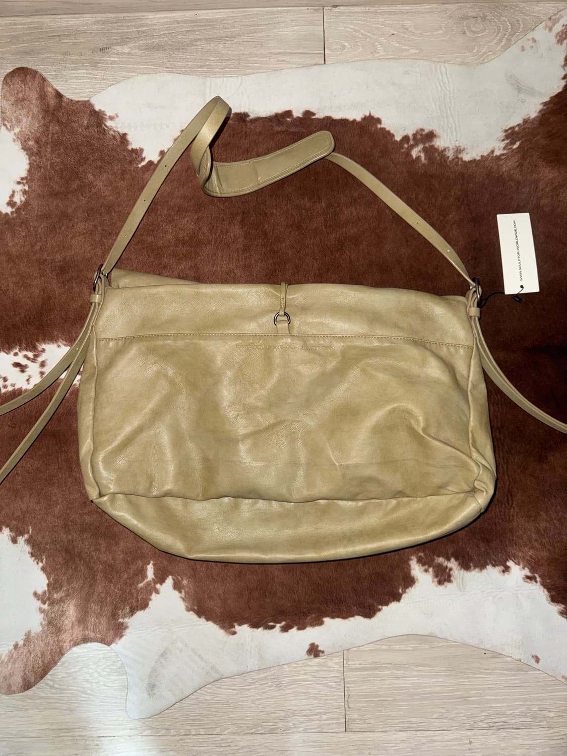 Folded Slouchy Bag Dirty Green 상품이미지2