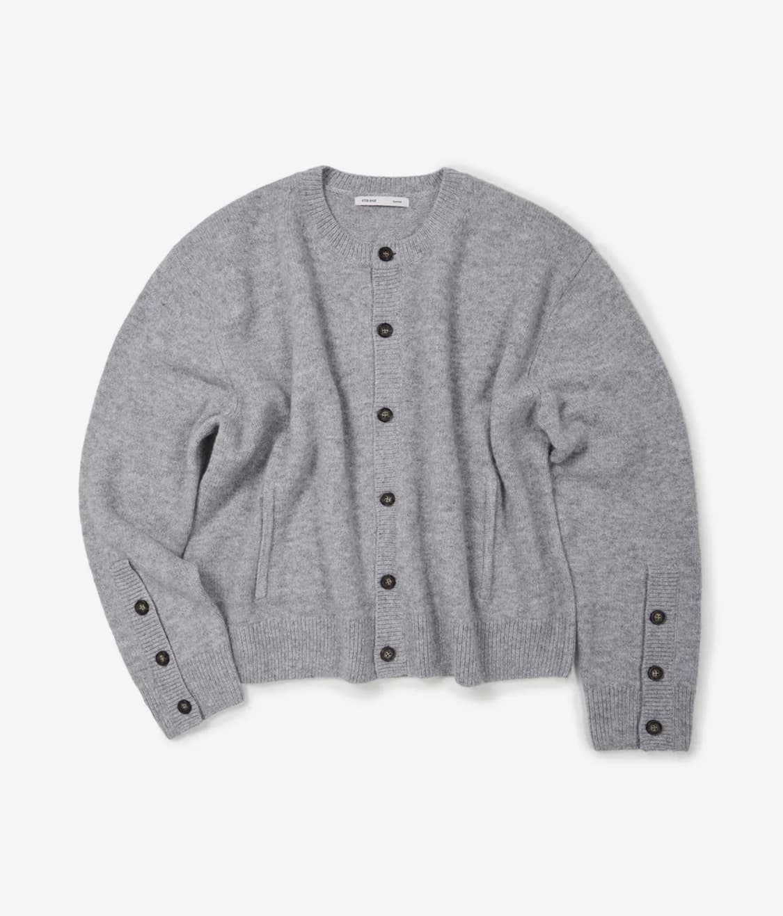 이티씨이 크롭 라운드넥 가디건 상품이미지1