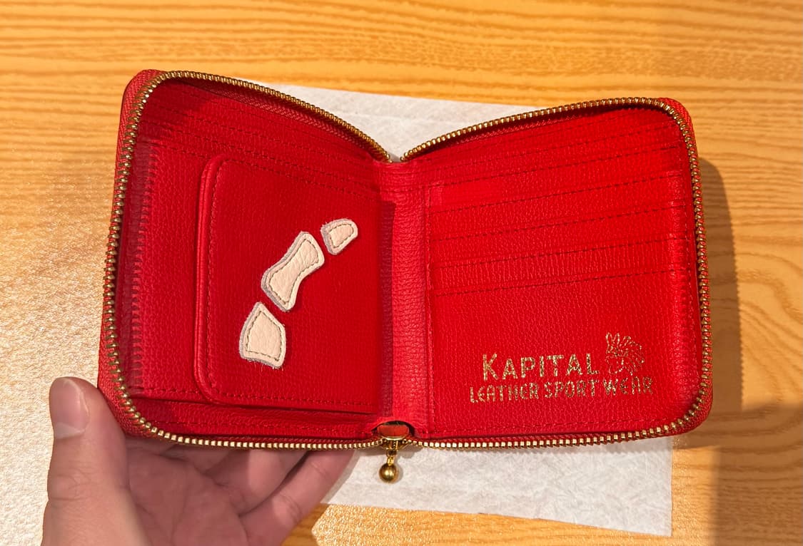 캐피탈 떰즈 본 핸드지갑(레드) 판매합니다 상품이미지4