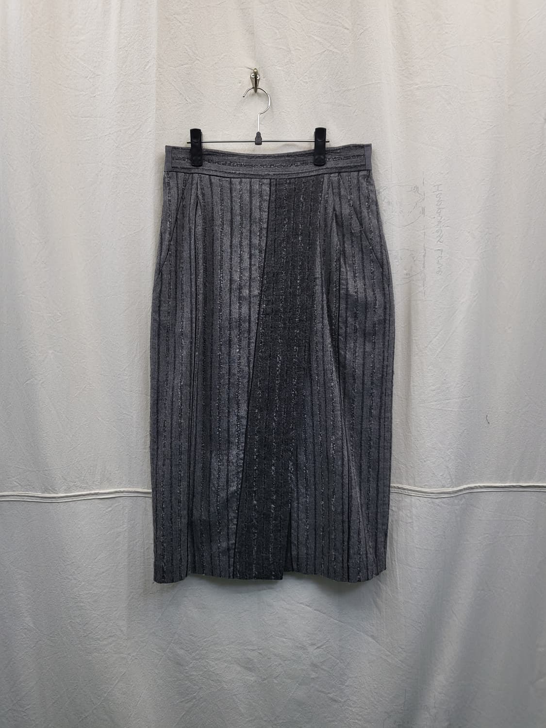 MICHAA 스트라이프 미디 스커트 상품이미지1