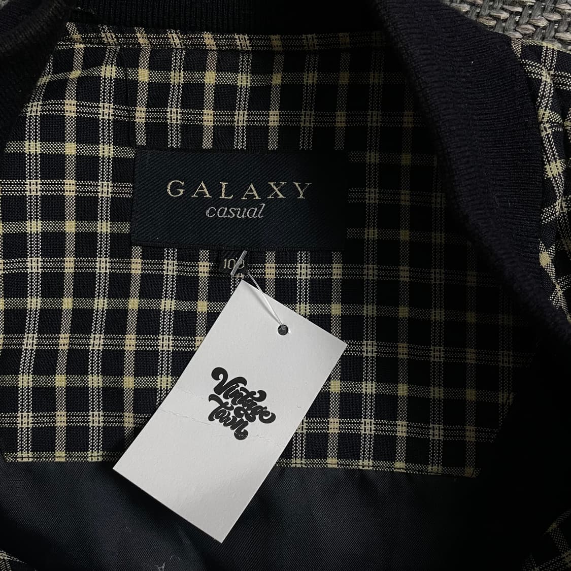 Galaxy 빈티지 체크 패턴 블루종 자켓o 4017 상품이미지6