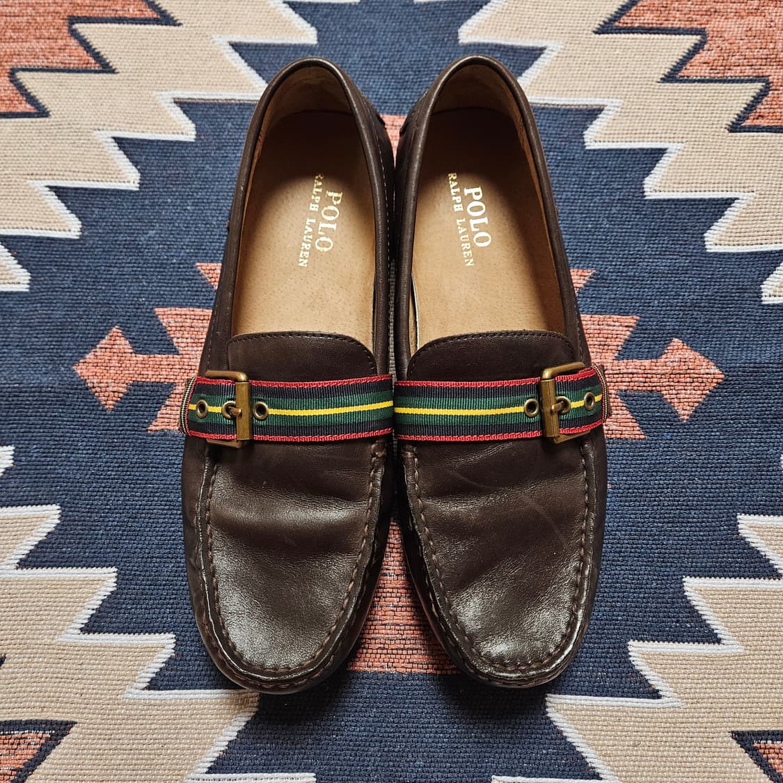 폴로 웹 스트라이프 드라이빙 슈즈 상품이미지5