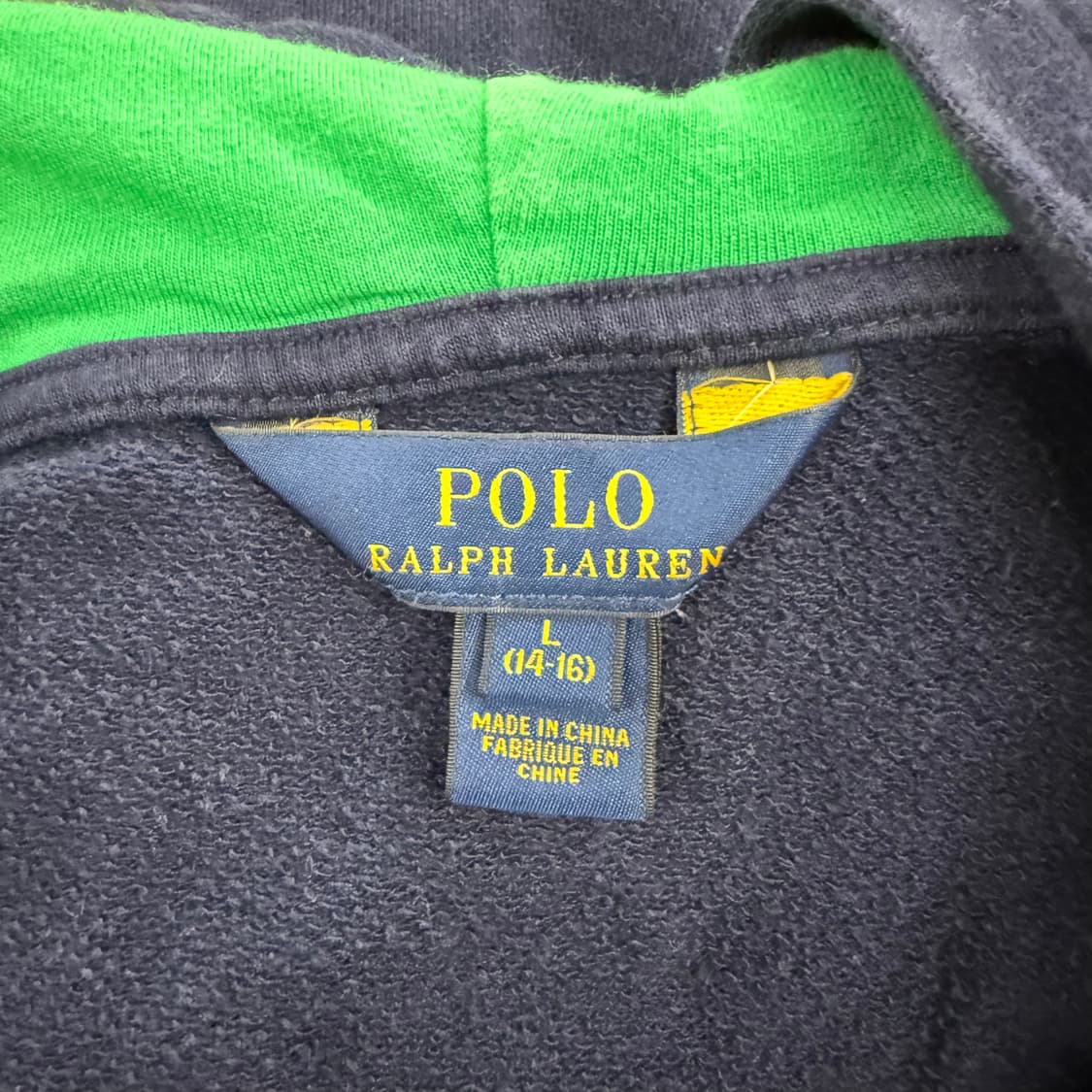 폴로 랄프로렌 네이비 후드집업 상품이미지5