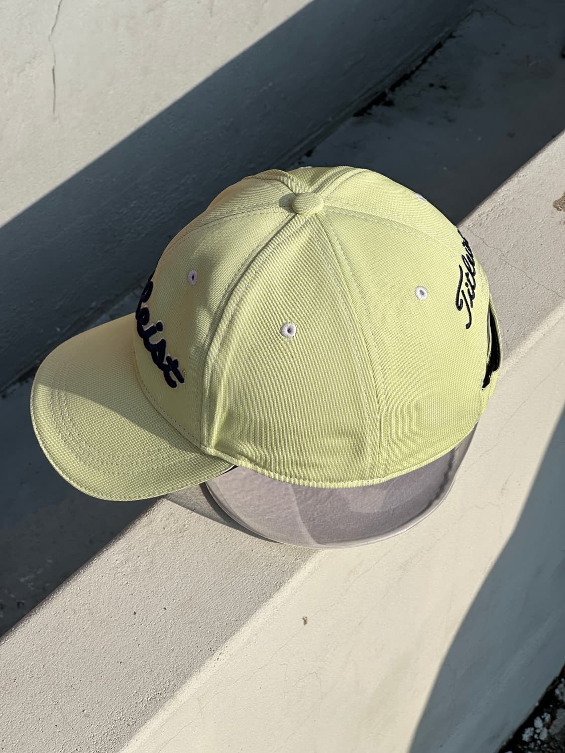 [F] 타이틀리스트 로고 라임톤 볼캡 모자 골프 상품이미지3