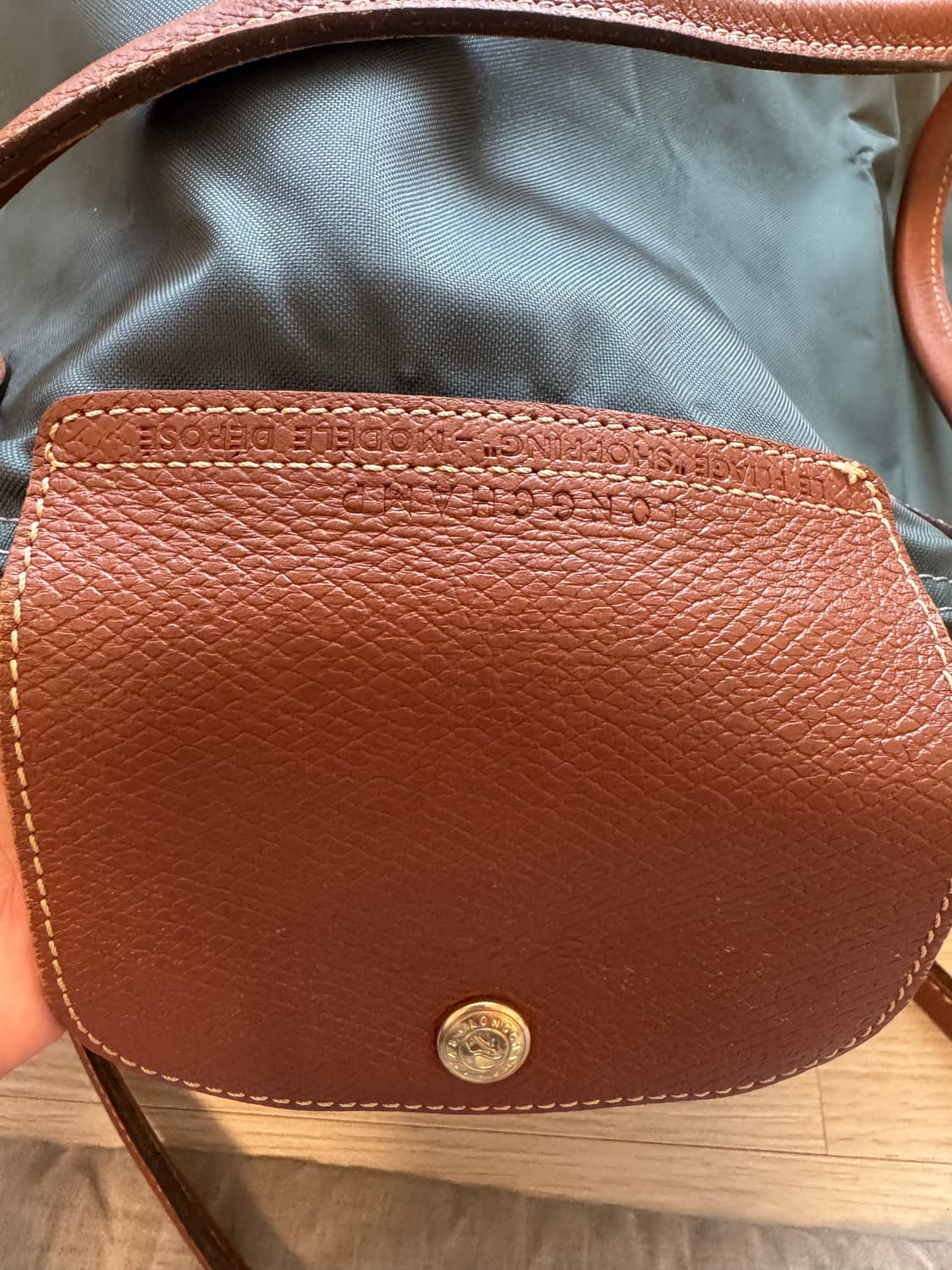 롱샴 르 플리아쥬 오리지널 숄더백 L사이즈 (청록/딥그린) 상품이미지7