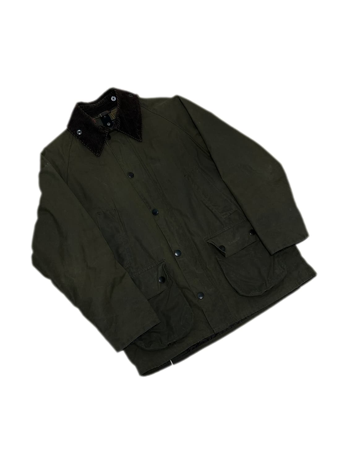 바버 클래식 타탄 올리브 비데일 왁스 자켓 상품이미지1