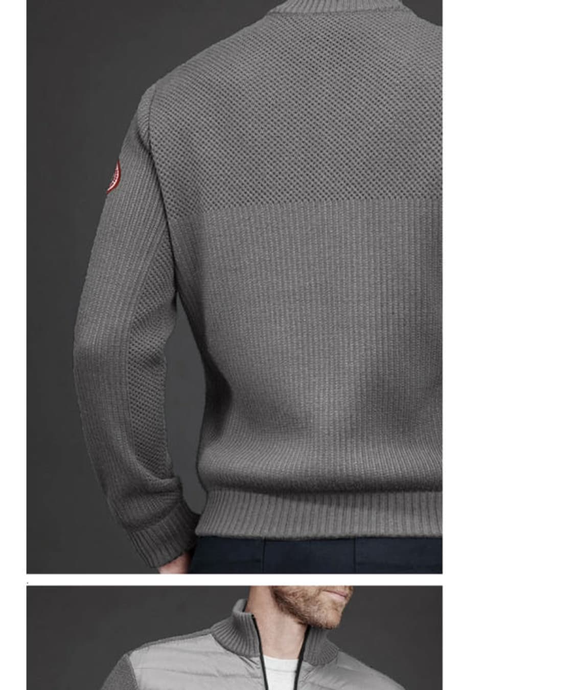 캐나다구스 하이브릿지 니트패딩 자켓 아이언 그레이 상품이미지9