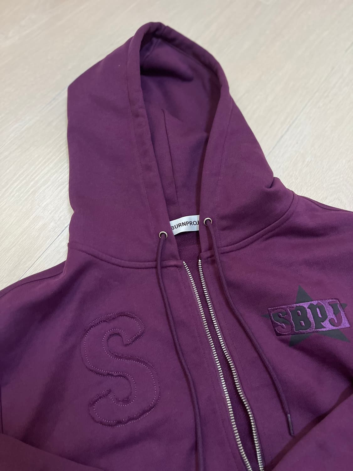 [당일배송] 썬번프로젝트 로고 패치 후드집업, 썬번프로젝트 후디 상품이미지3