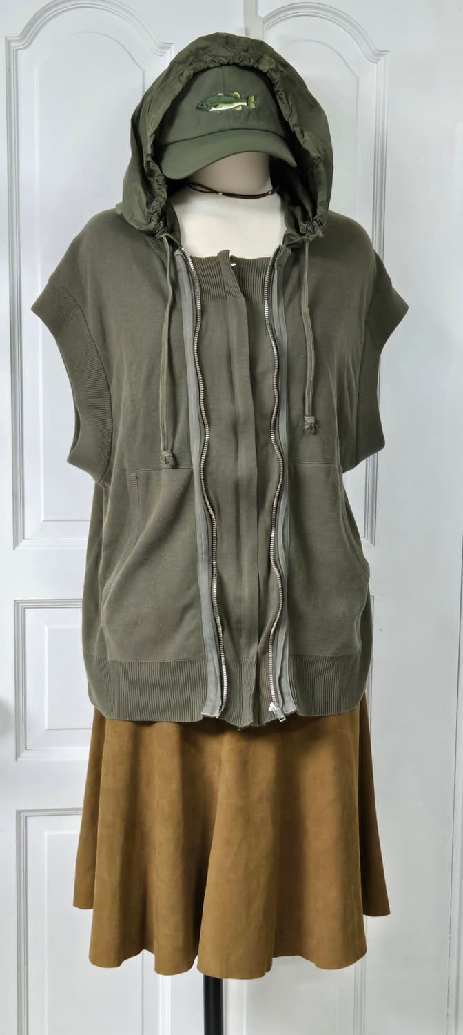 구호플러스 후드니트 베스트 상품이미지1