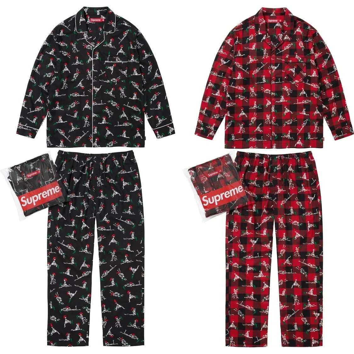 슈프림 홀리데이 파자마 세트 블랙 - 25FW 상품이미지2