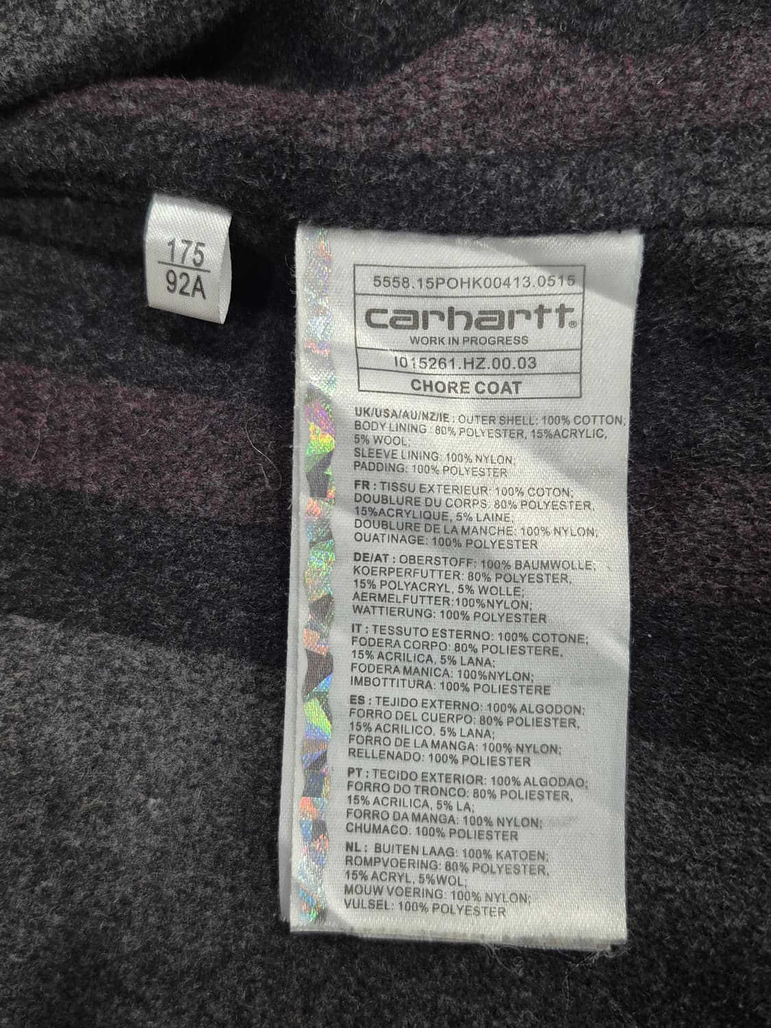 칼하트 Carhartt WIP 미시건 초어 코트 M사이즈 상품이미지7