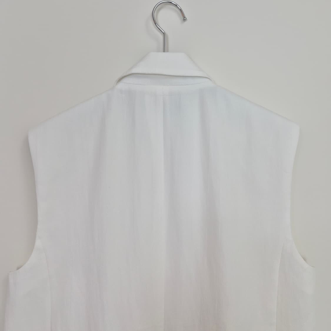 재팬 ZARA 화이트 테일러드 오버핏 롱 베스트 상품이미지6