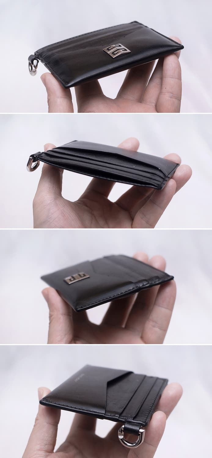 지방시 (GIVENCHY) 4G 메탈로고 은장 블랙 카드지갑 상품이미지4