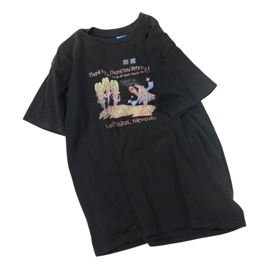 90s 빈티지 퍼시픽 스포츠 라스베가스 엘비스 그래픽 티셔츠 (L) 상품이미지1