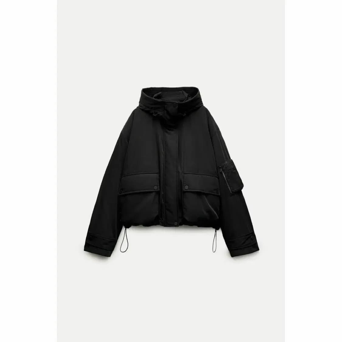 자라 ZW 컬렉션 탈착식 라이너 안감 자켓 XL 새 상품 상품이미지1