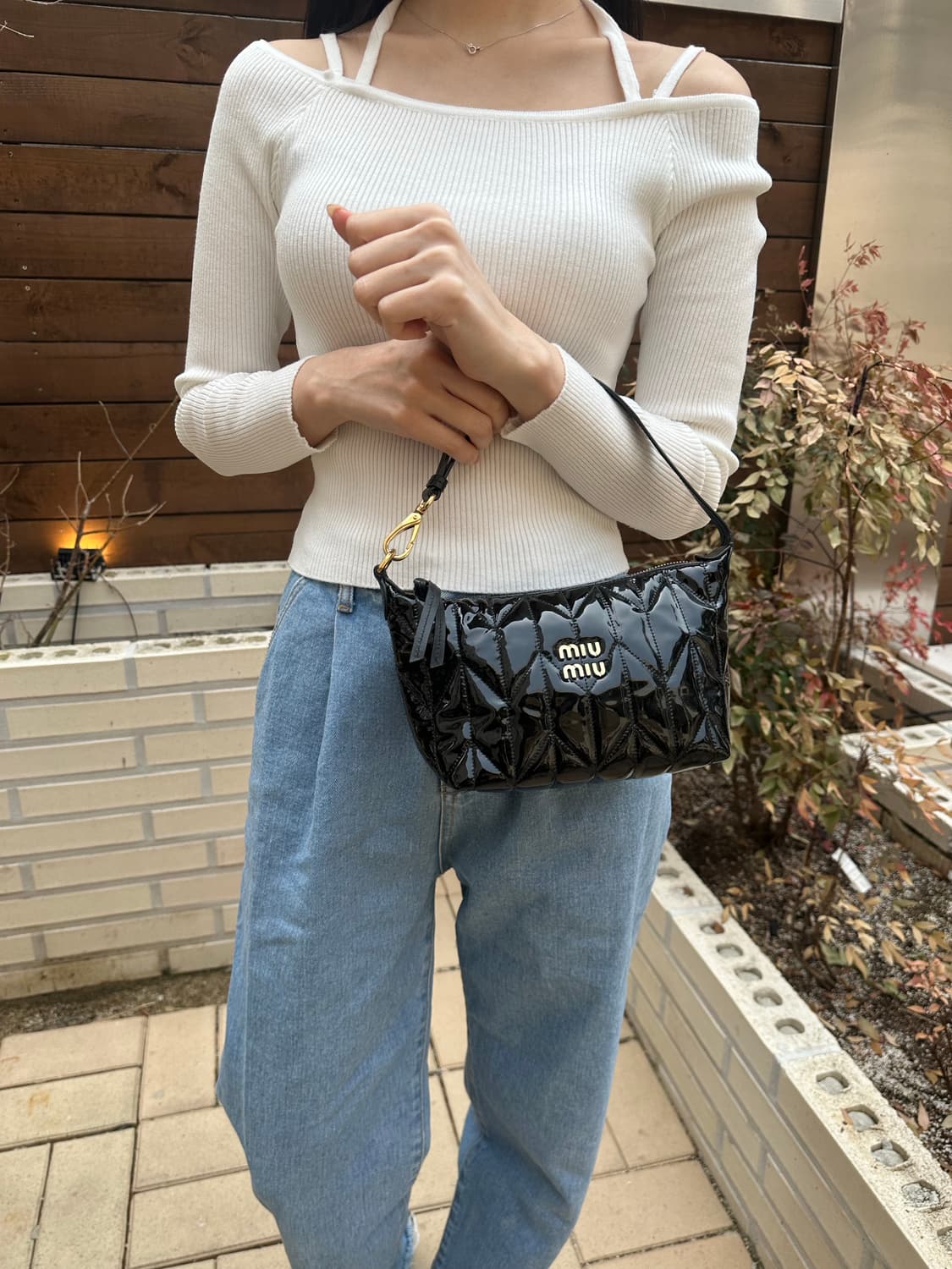 [정품] 미우미우 마테라쎄 스피릿 금장 블랙 상품이미지6