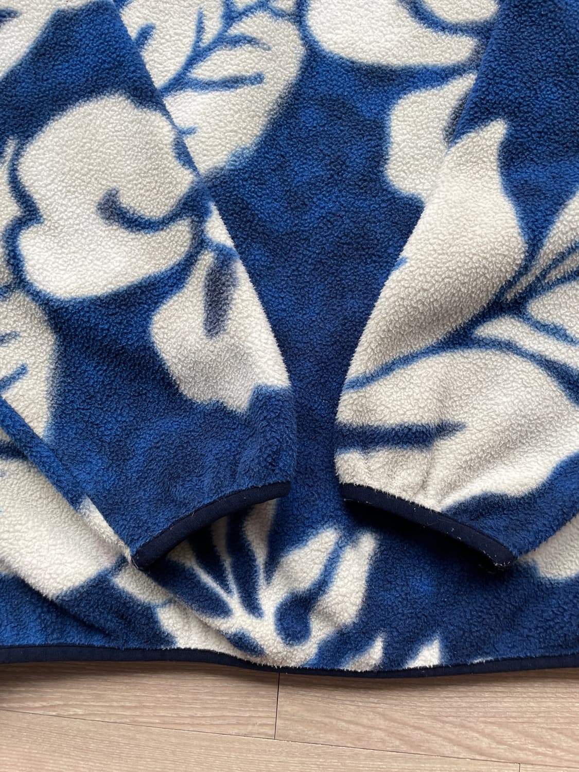 파타고니아 신칠라 하와이안 블루 플라워 패턴 빈티지 상품이미지6