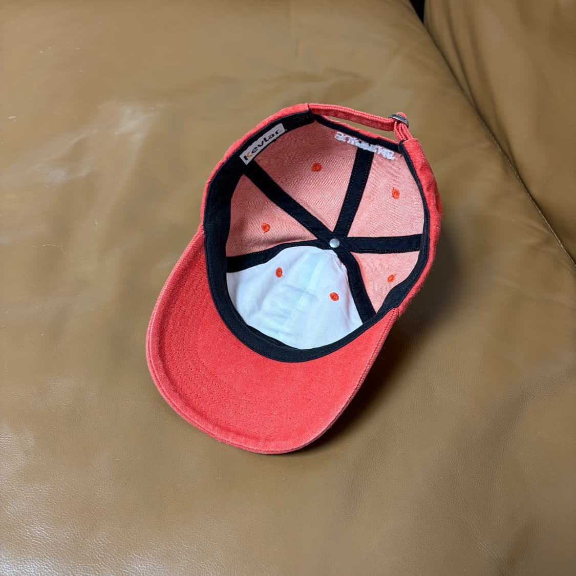 슈프림 S로고 6패널 볼캡 모자 22ss 케블라 레드 상품이미지8