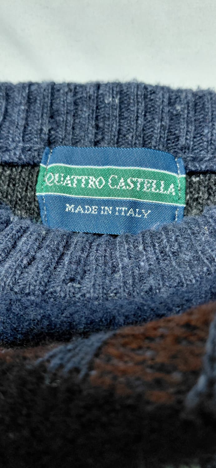 QUATTRO CASTELLA 패턴 니트 스웨터 (L) 상품이미지2