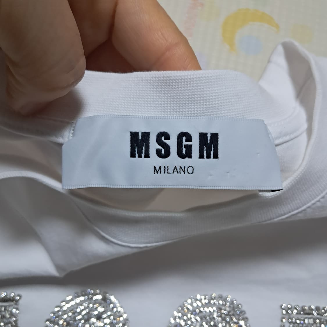 MSGM 큐빅 로고 긴팔 티셔츠 S(남녀공용)상태상급 상품이미지7