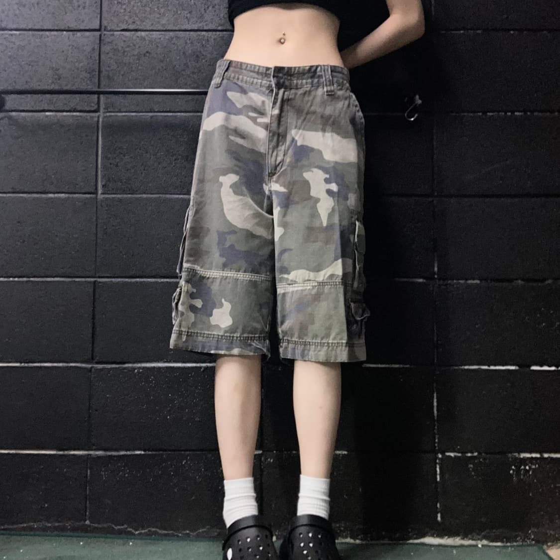 빈티지 카고 카모 버뮤다 팬츠 상품이미지2