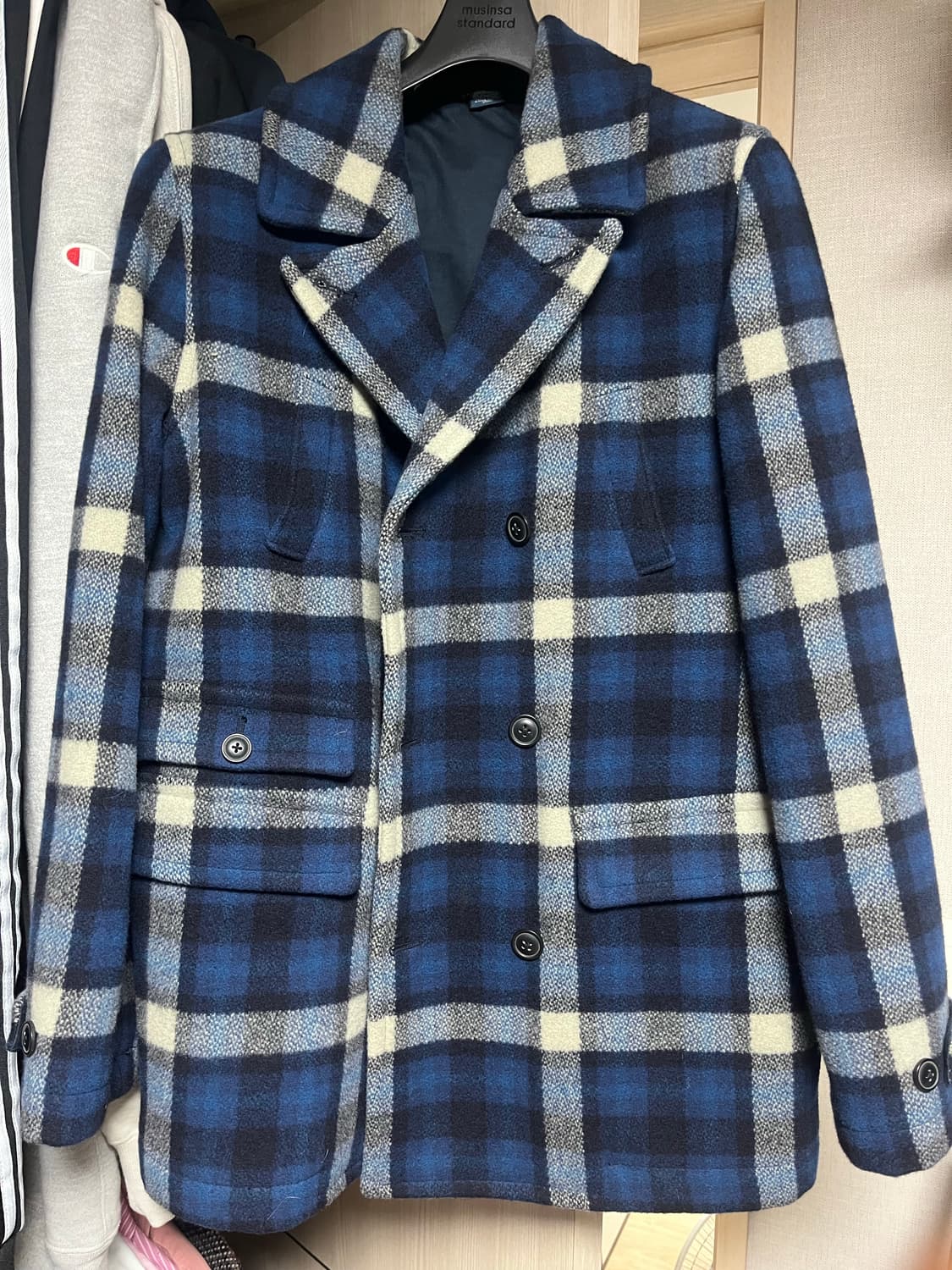 빈티지 폴로 마린체크 피코트 판매 상품이미지1