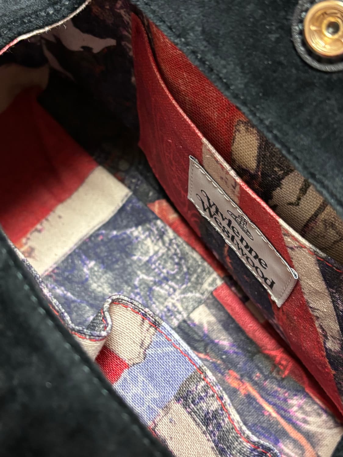 비비안웨스트우드 벨벳 야스민 백 미디움 상품이미지3