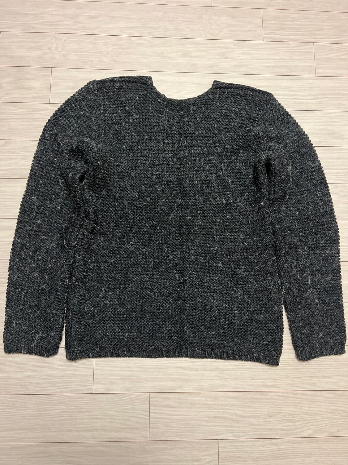 La Magie 울 니트 스웨터 / 차콜 그레이 / F / 빈티지 감성 상품이미지2