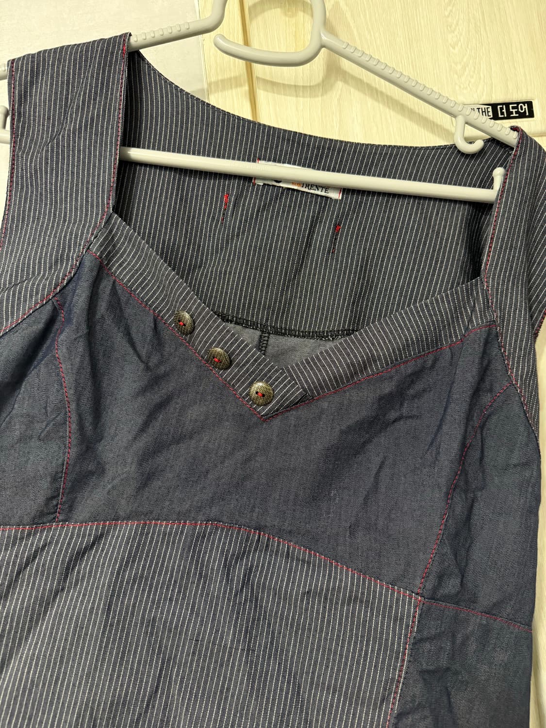 빈티지 데님프린팅 원피스 상품이미지1