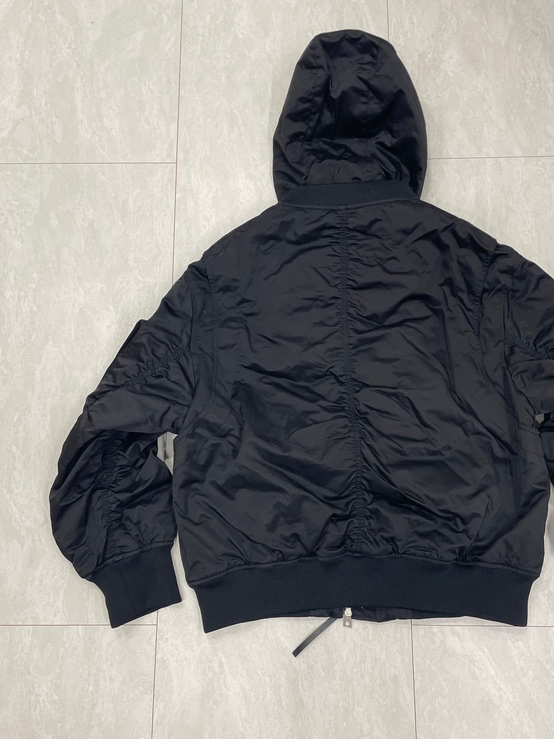 지오송지오 시그니처 레더 포켓 투웨이 디테일 항공 점퍼 상품이미지5