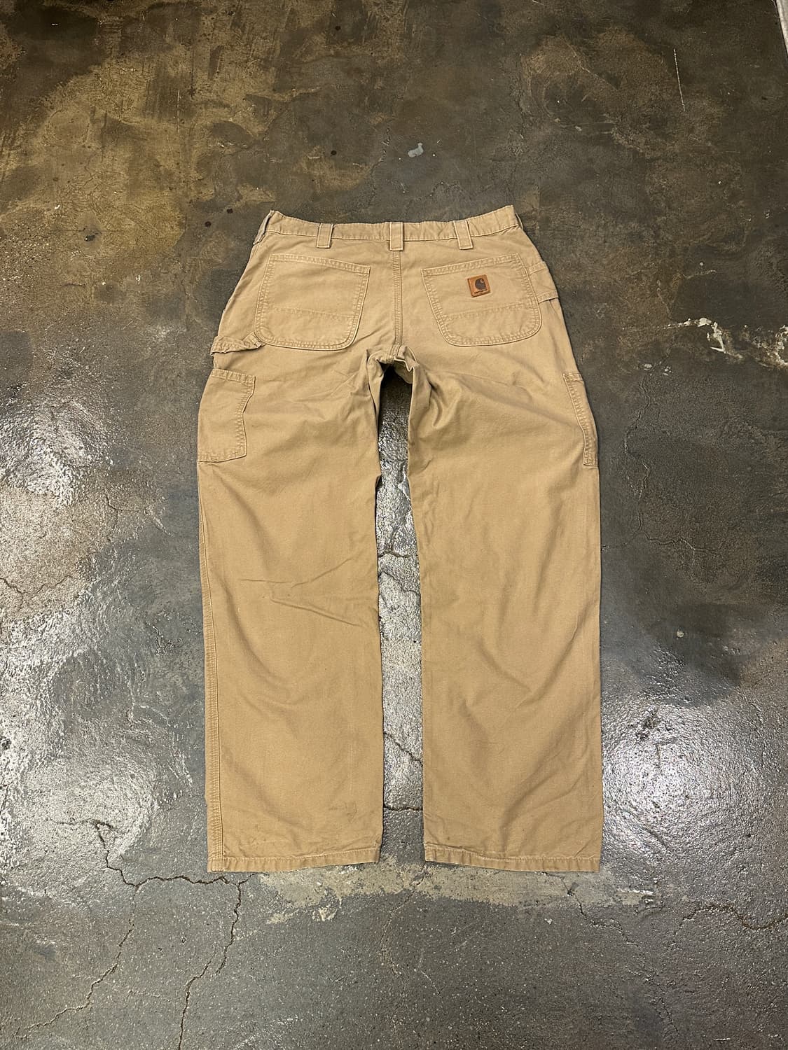 칼하트 카펜터 베이지 코튼 팬츠 35x32 상품이미지2