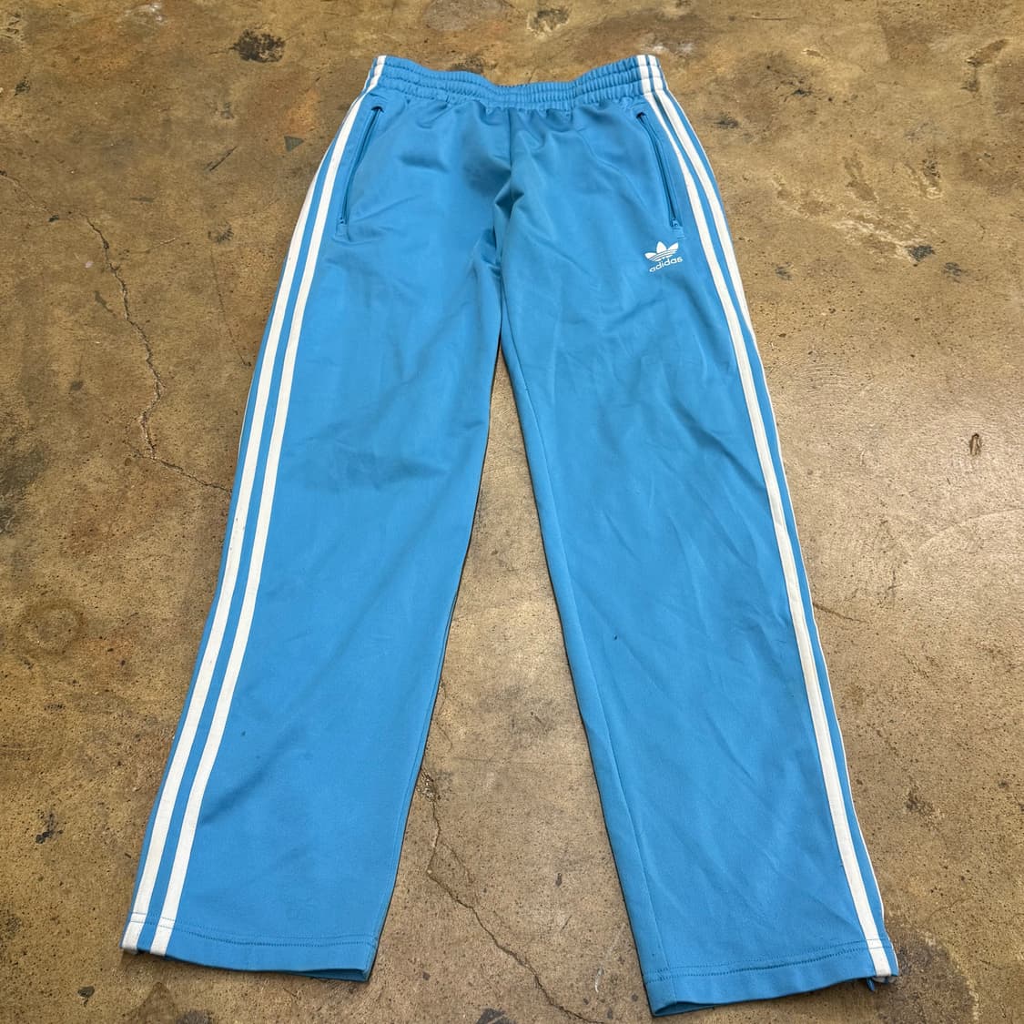 [정품/M] 아디다스 삼선 트레이닝 바지 하늘색 b17 상품이미지2