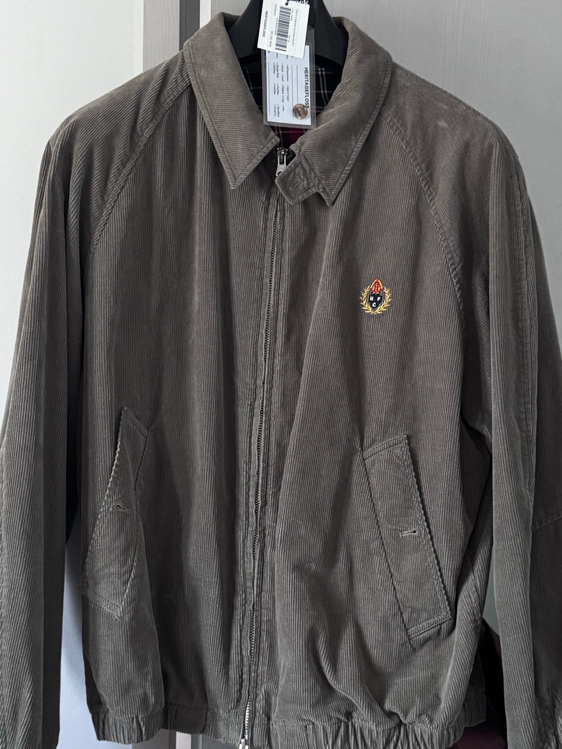 [M] 헤리티지플로스 코듀로이 블루종 카키 상품이미지3