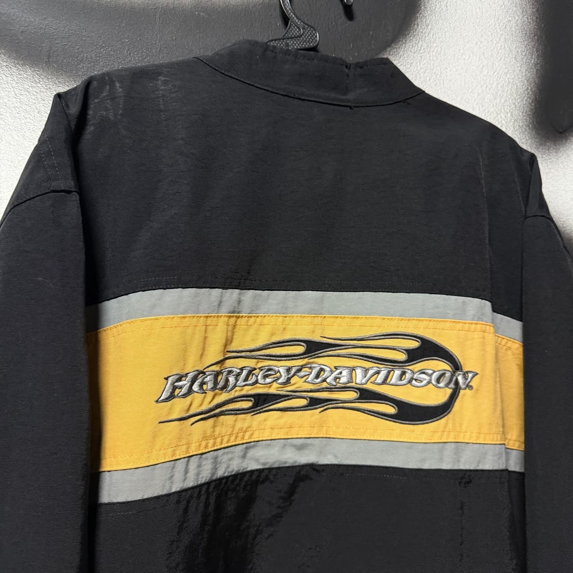할리데이비슨 자수 디테일 빅 사이즈 나일론 집업 자켓 상품이미지6