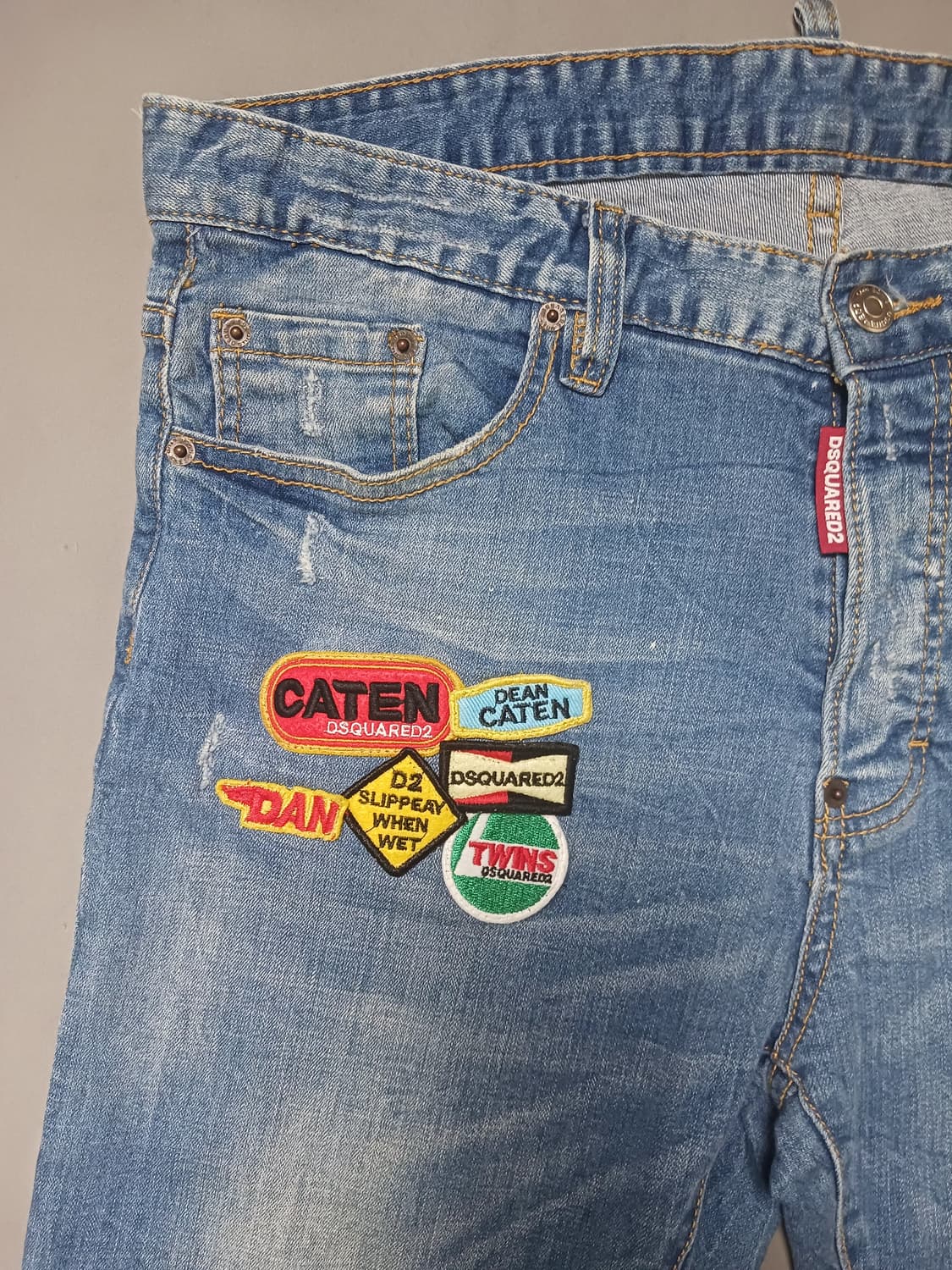 [50] 디스퀘어드2 자수패치 스케이터진 청바지 34 35 상품이미지2