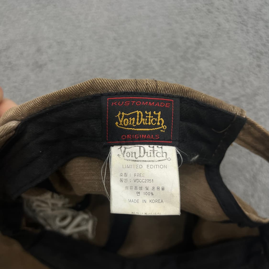 본더치 빈티지 Y2K 볼캡 브라운 상품이미지5