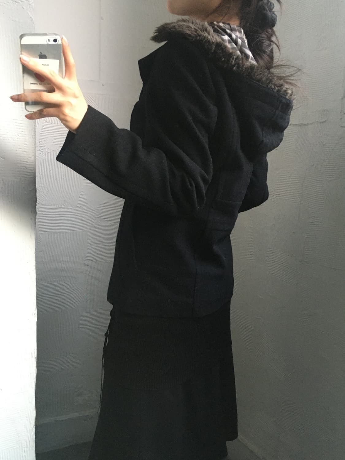 Burberry 버버리 블루라벨 퍼 트리밍 후드 하프 자켓 상품이미지3