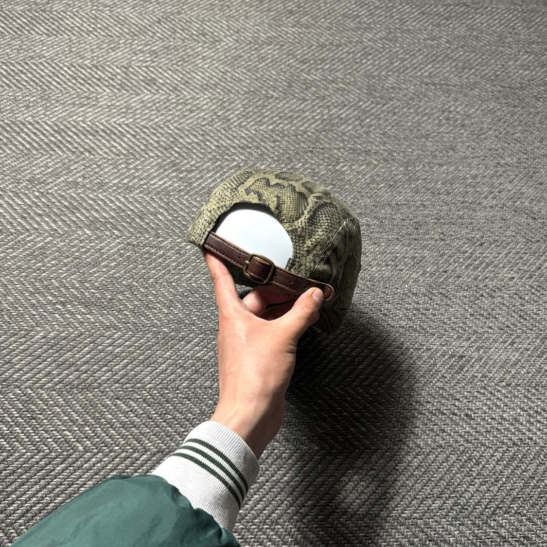 24ss 슈프림 워시드 치노 스네이크 트윌 캠프 캡 상품이미지4