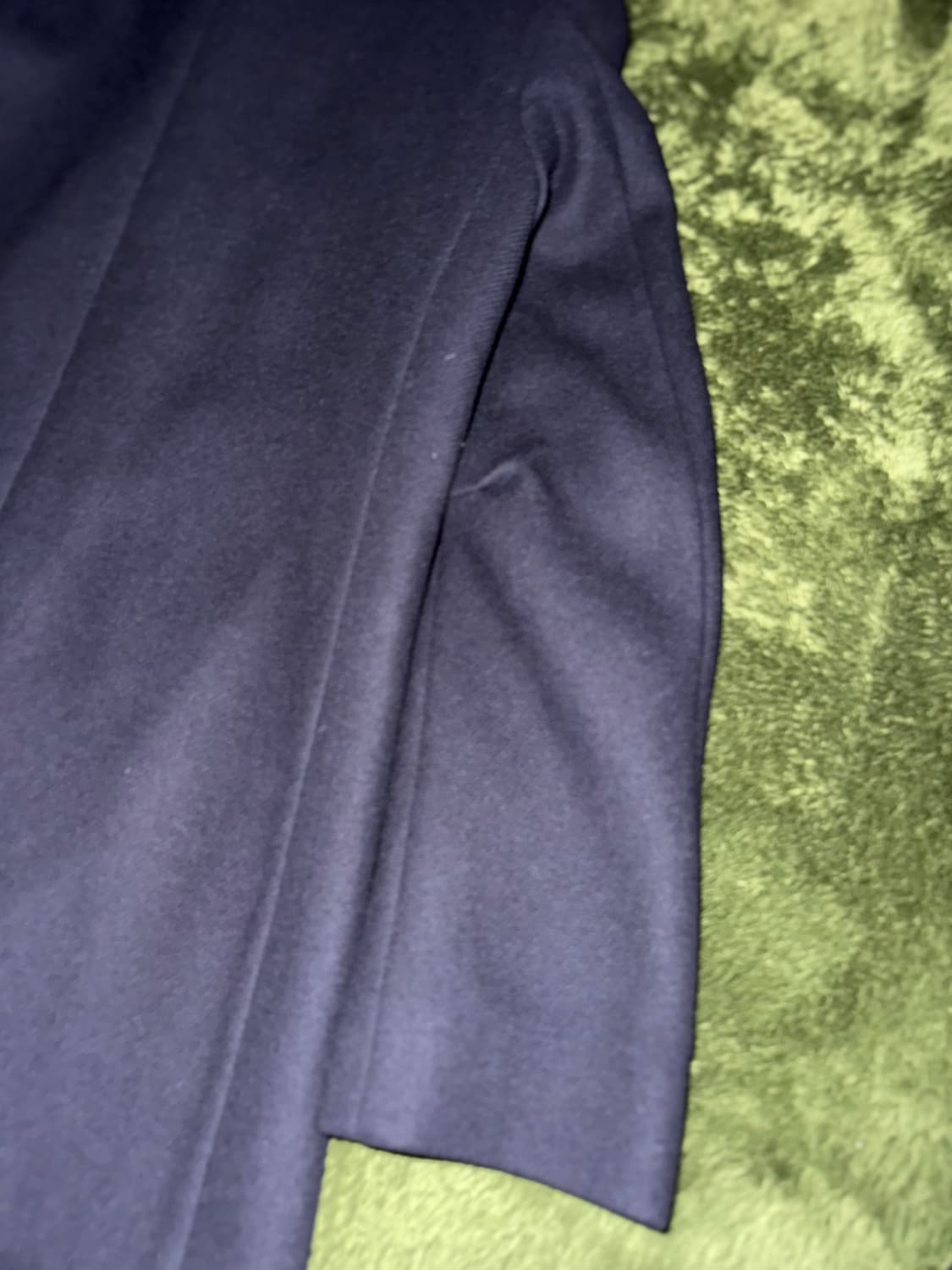 [S] 앤드뮐미스터 더블 브레스티드 플리츠 디테일 울 비스코스 코트 상품이미지10