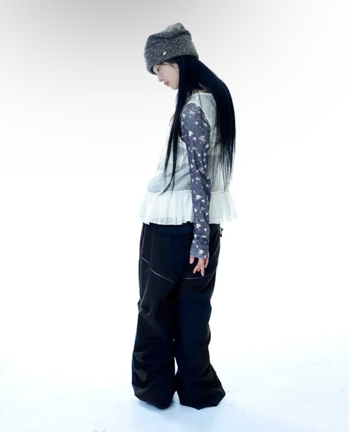 SOFT STRAP LINE PANTS NAVY 상품이미지2