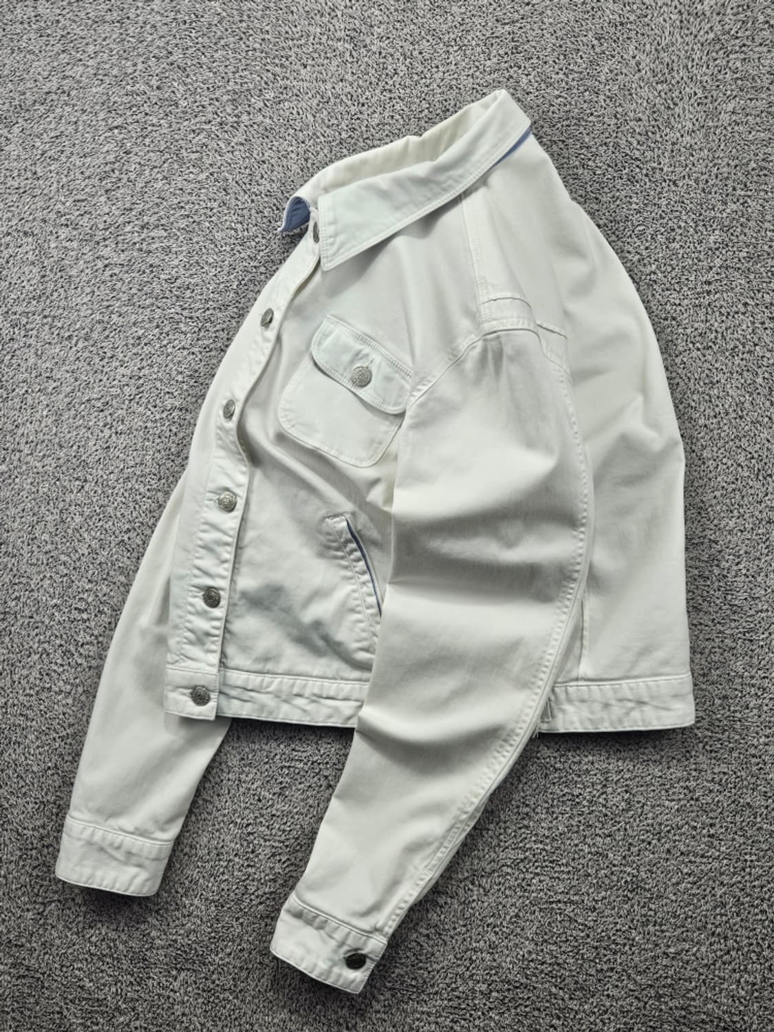 폴로 진스 컴퍼니 화이트 스판 데님 워크 자켓 ( L ) / 11813 상품이미지3