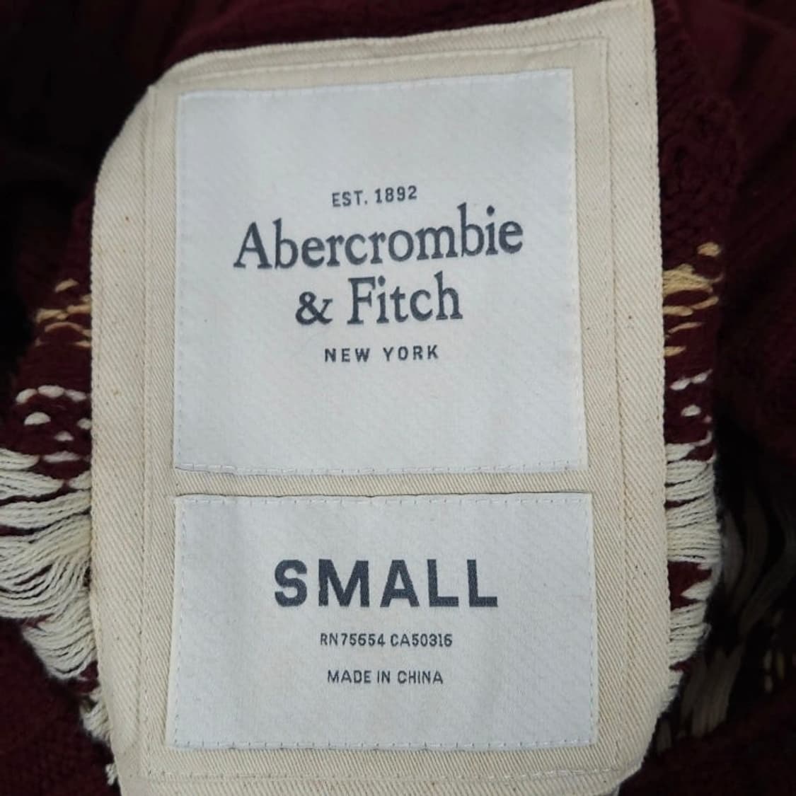 95 Abercrombie 아베크롬비 노르딕 숄카라 니트 가디건 상품이미지6