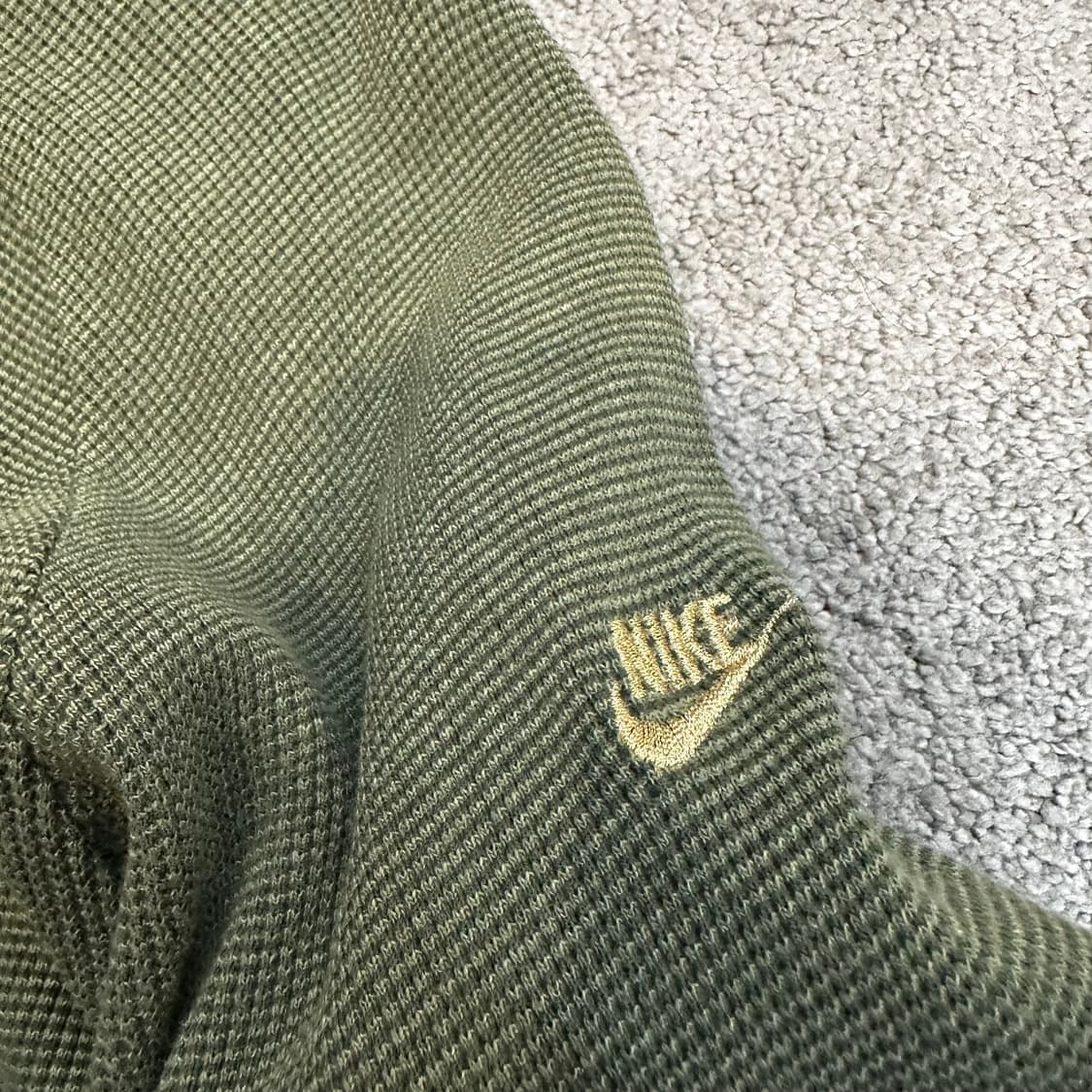 나이키 카키 와플 텍스처 투웨이 풀집업 자켓XL 상품이미지5